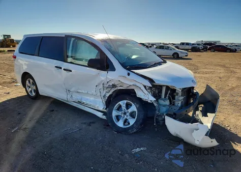 2014 Toyota Sienna из США, поврежденный, VIN 5TDZK3DCXES503725